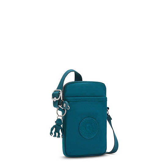 Kipling Tally Crossbody Phone Bag Bold Emerald | CA 1364SG